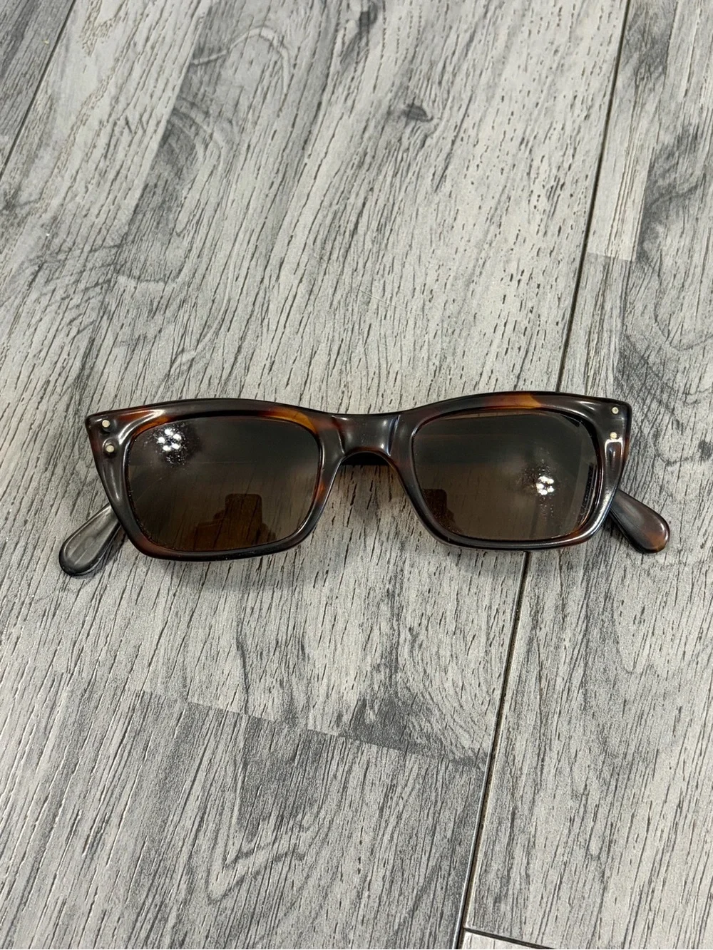Tart Optical OTE Tortoiseshell Square Frame Sunglasses 1950 Vintage USA